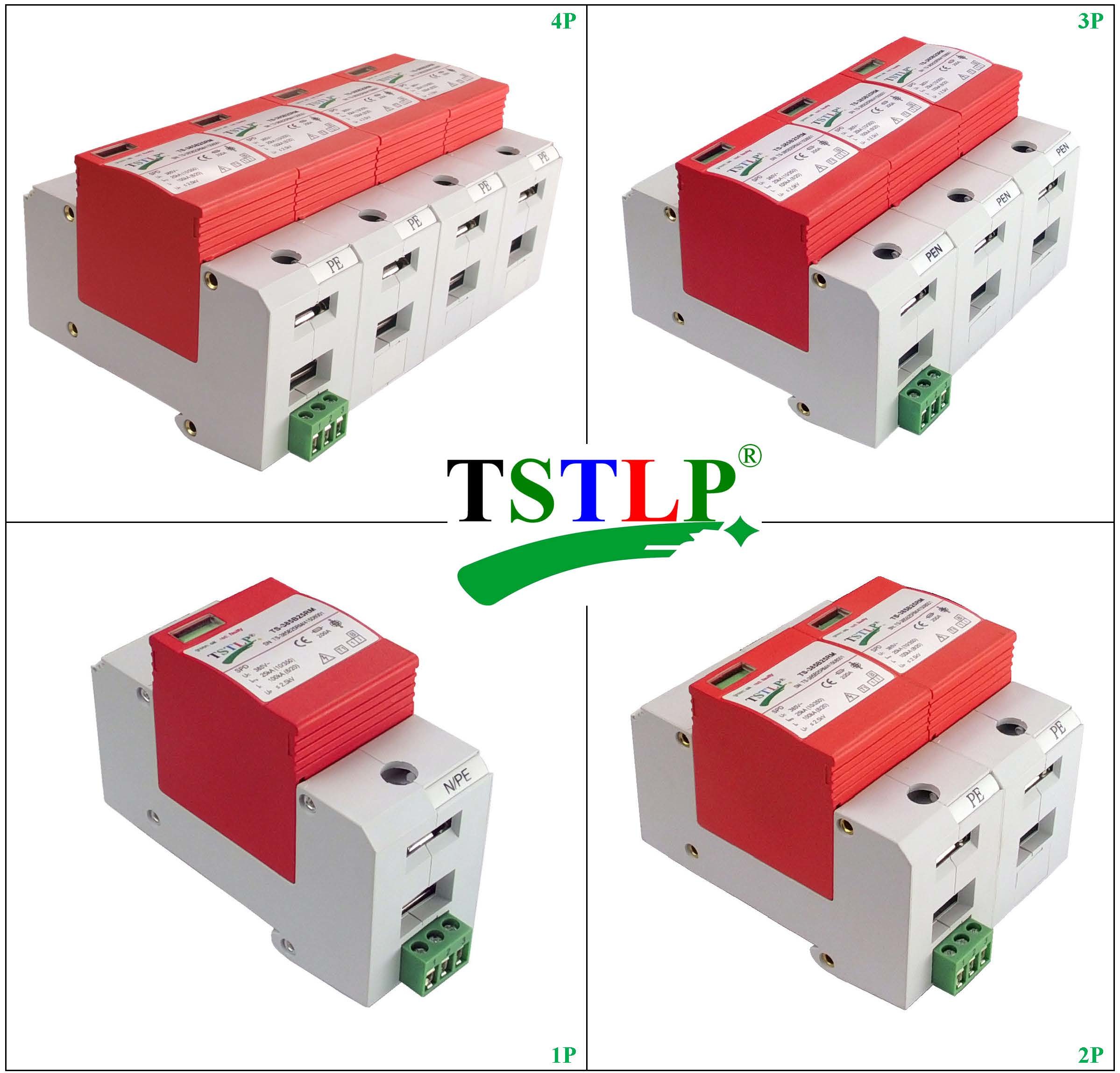 275V / 385V 60kA - 120kA Type 1 Lightning Surge Protector For Electrical Panel