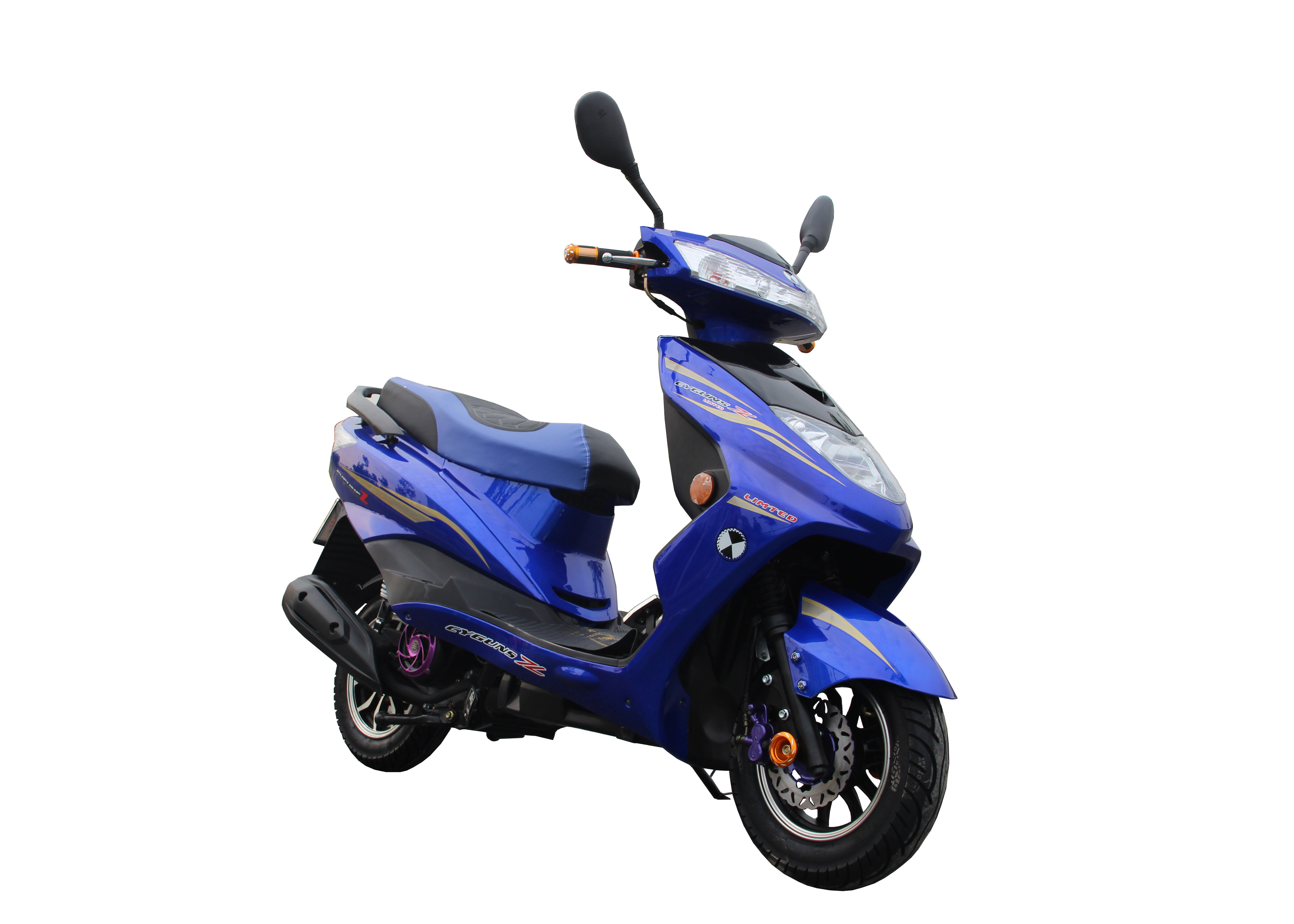 Automatic 49cc Gas Motor Scooter Moped 10 Inch Steel Rims 125CC 150CC GY6 Engine