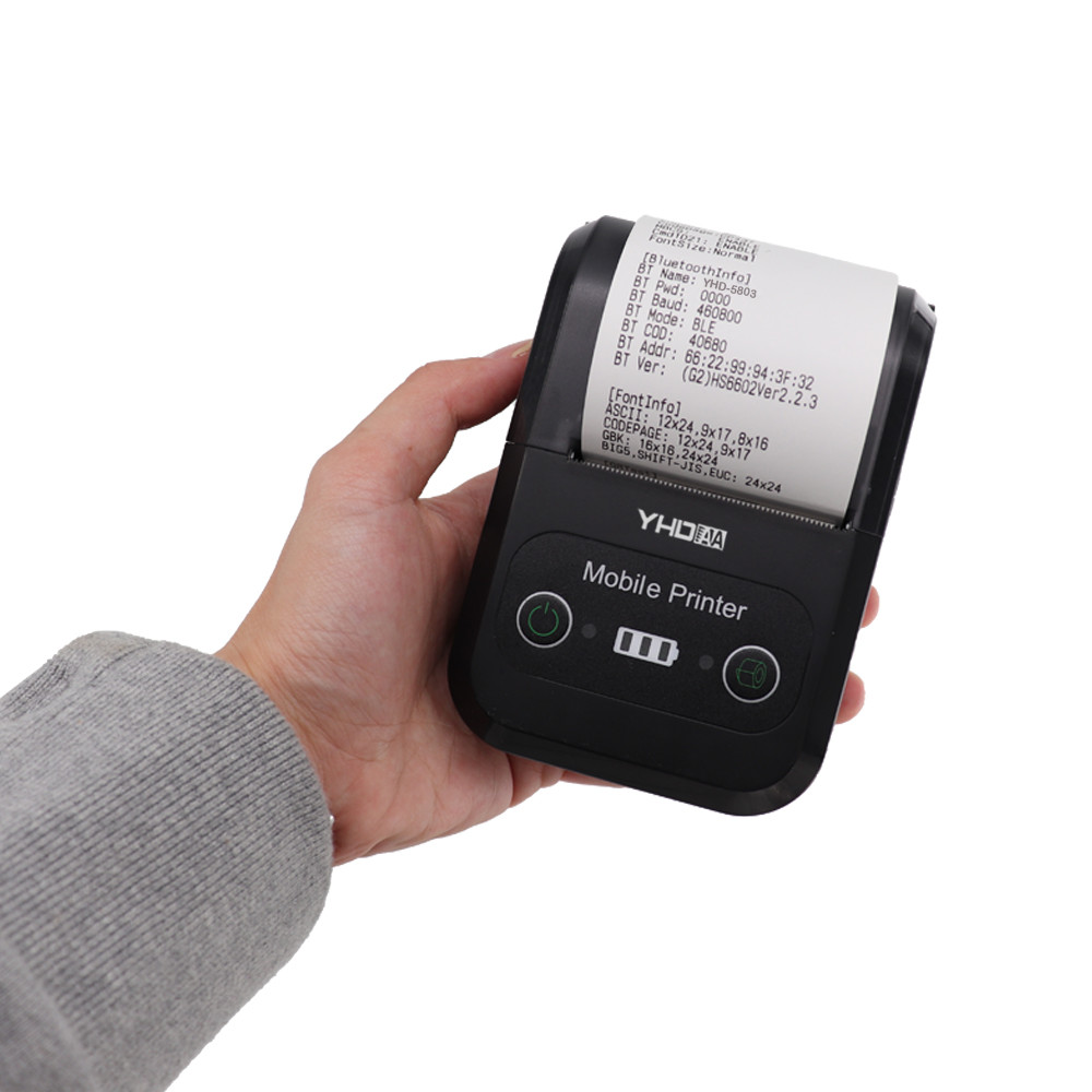Mini 58mm Thermal Printer Lightweight Portable Thermal Receipt Printer