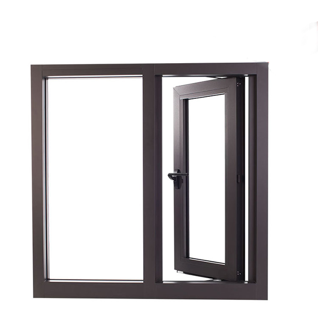 Noise Reduction White Aluminium Casement Windows Double Glazed Sound Insulation