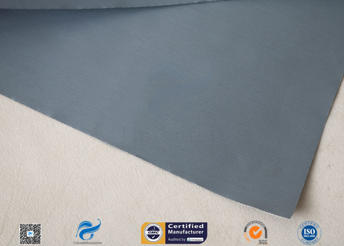 0.3mm PVC Coated Fibreglass Fabric For Fire Blanket Fire Resistant Curtain