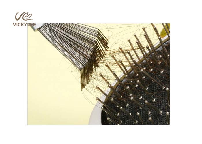Square Shape Rubber Air Bag 10 Inch Wooden Handle Hair Brush
