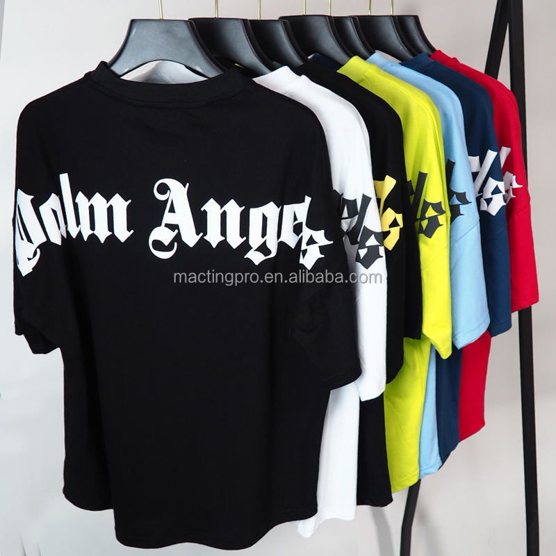 240gsm Heavy Cotton Boxy Fit T Shirt with 3D Foam Print and O-Neck Collar Blank Plain