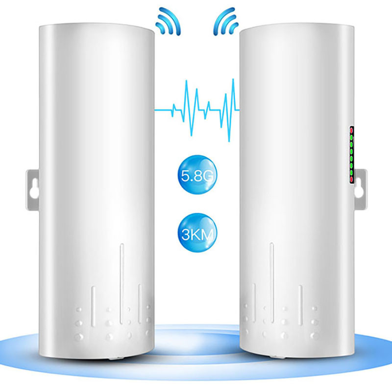450Mbps Wireless Network Bridge 24V POE Long Range 3000m Outdoor Wifi Bridge