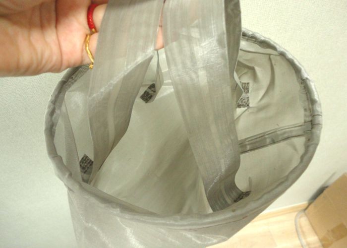 High temperature industrial filter bag stainless steel / polyester filter mesh liquid / water filtration