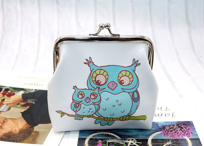 Custom animal printed Coin Purse bag Cute Owl Bag Cartoon Elephant Coin Bag