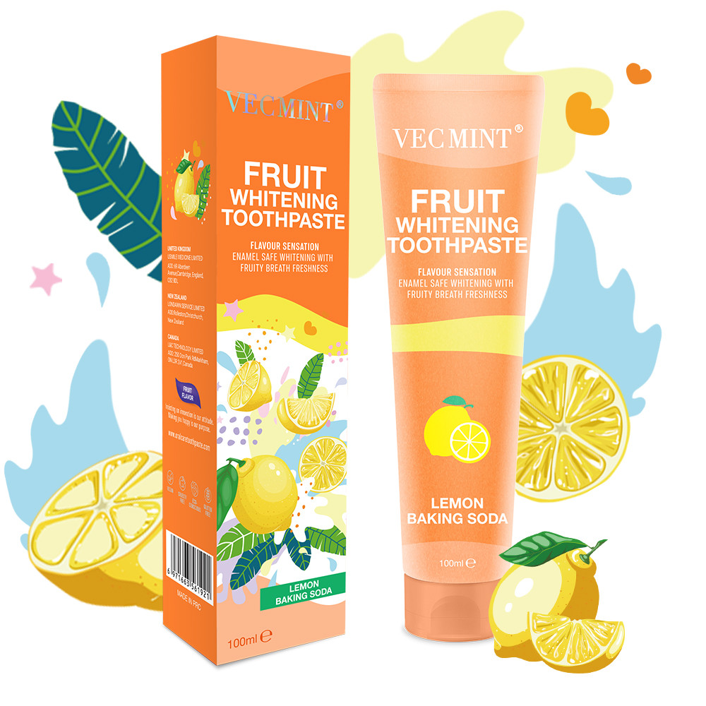 New Arrival Fruit Whitening Colorful Toothpaste 100ml
