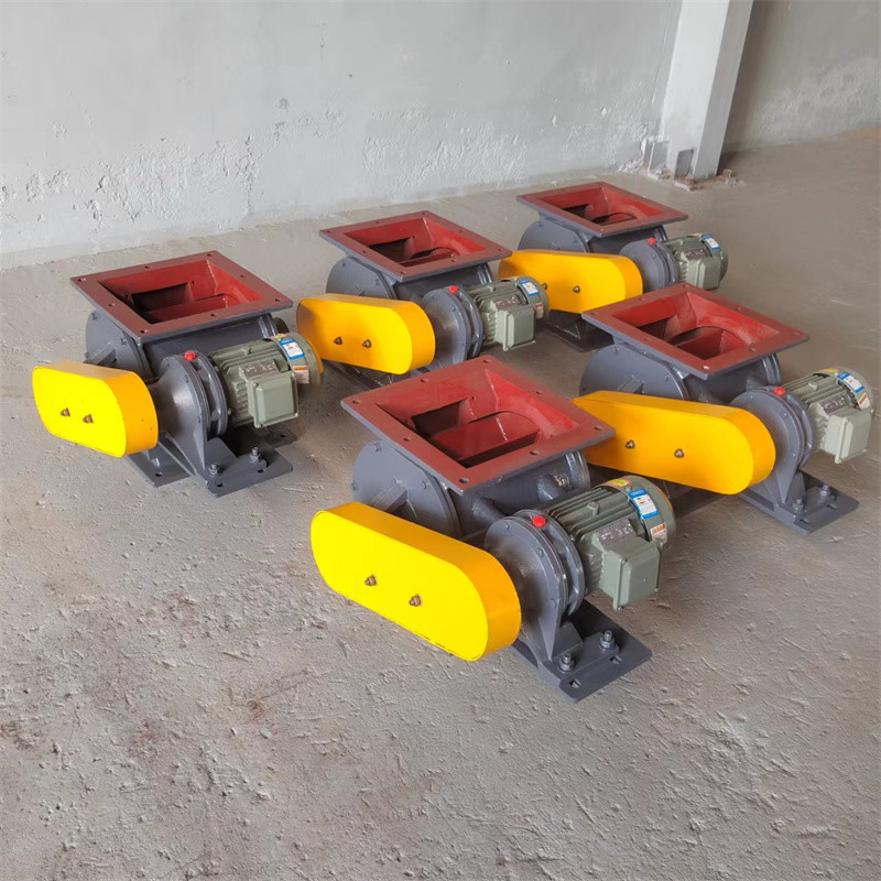 Motorized Rotary Valve Electric Impeller Feeder Dust Unload Discharge Airlock Rotary Valve