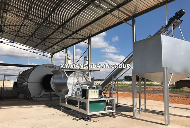 Huayin Pyrolysis Tyre Recycling Plant To Energy And Gas Batch Type