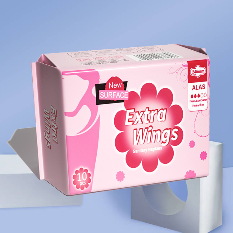 Travelling Use Cotton Winged Soft Personal Care Ladies Air-laid Paper Sanitary Napkins