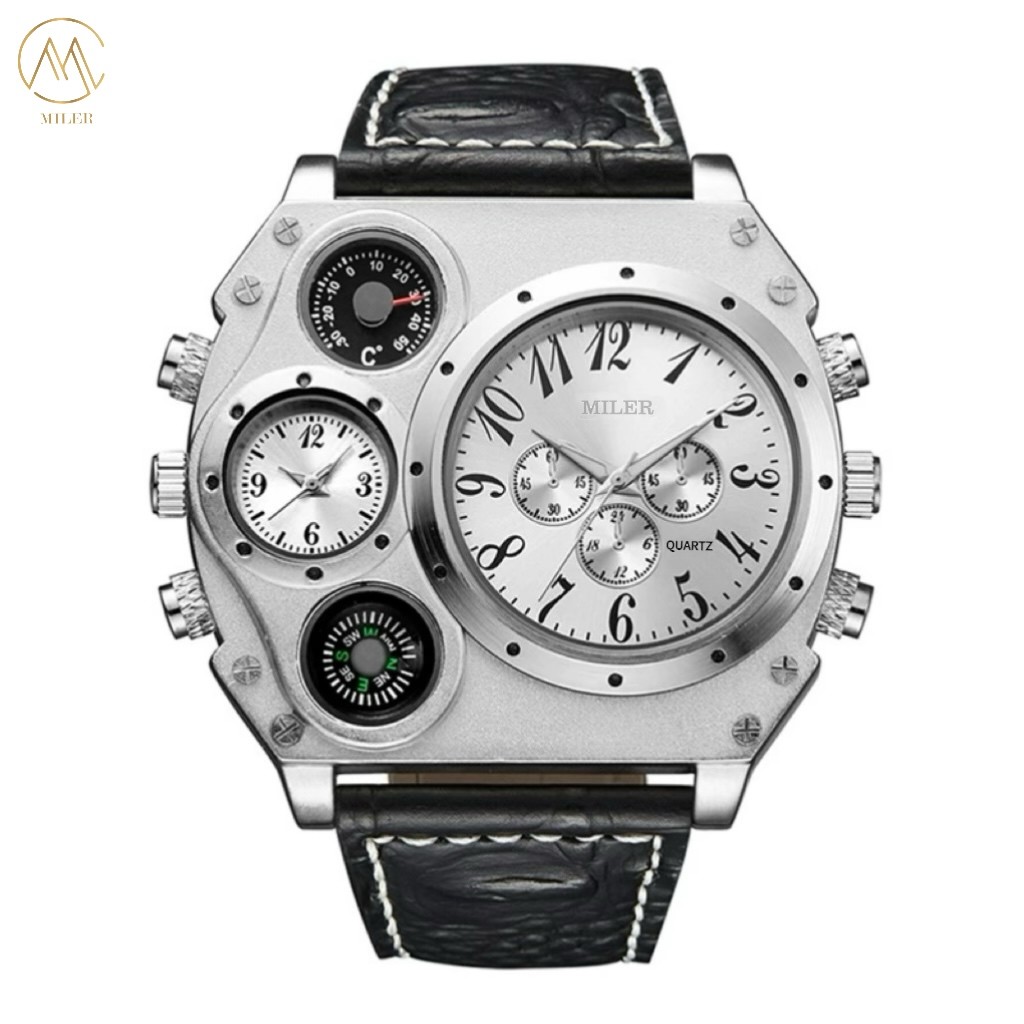 Modern Analog Leather Strap Quartz Watch Leather Band Quartz Wrist Watches
