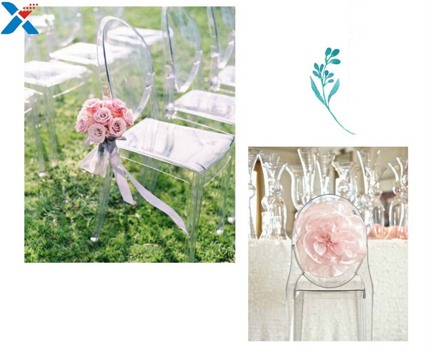 Nordic Acrylic Desk Organizer Clear Transparent Acrylic Chair For Wedding