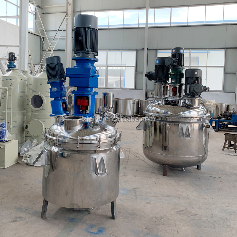 0.75kw Multi-function Electric Stirring Stainless Steel Reaction Dispersing Emulsifying Kettle for Chemical