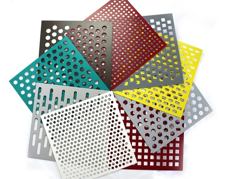 Perforated 304 Stainless Steel Metal Facade Cladding Corrosion Resistance