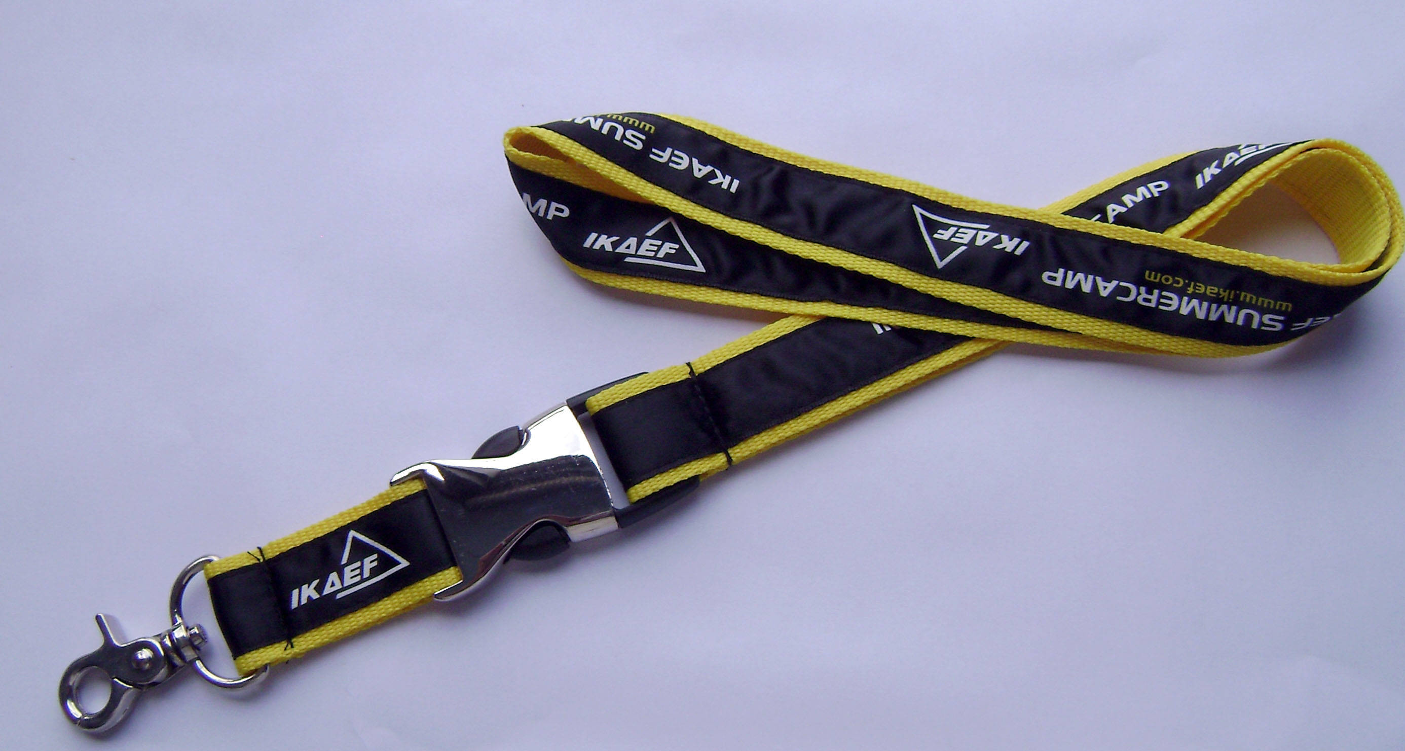 Friendly Recycle 1cm Dye Sublimation Id Holder Lanyard , Customized Logo