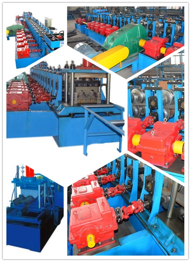 Gear Box Guardrail Roll Forming Machine For Customized , Large Production Capacity