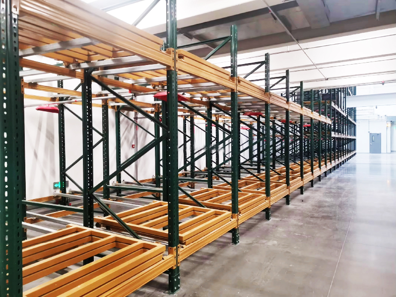 Push Back Pallet Rack High Density Warehouse Storag Rack