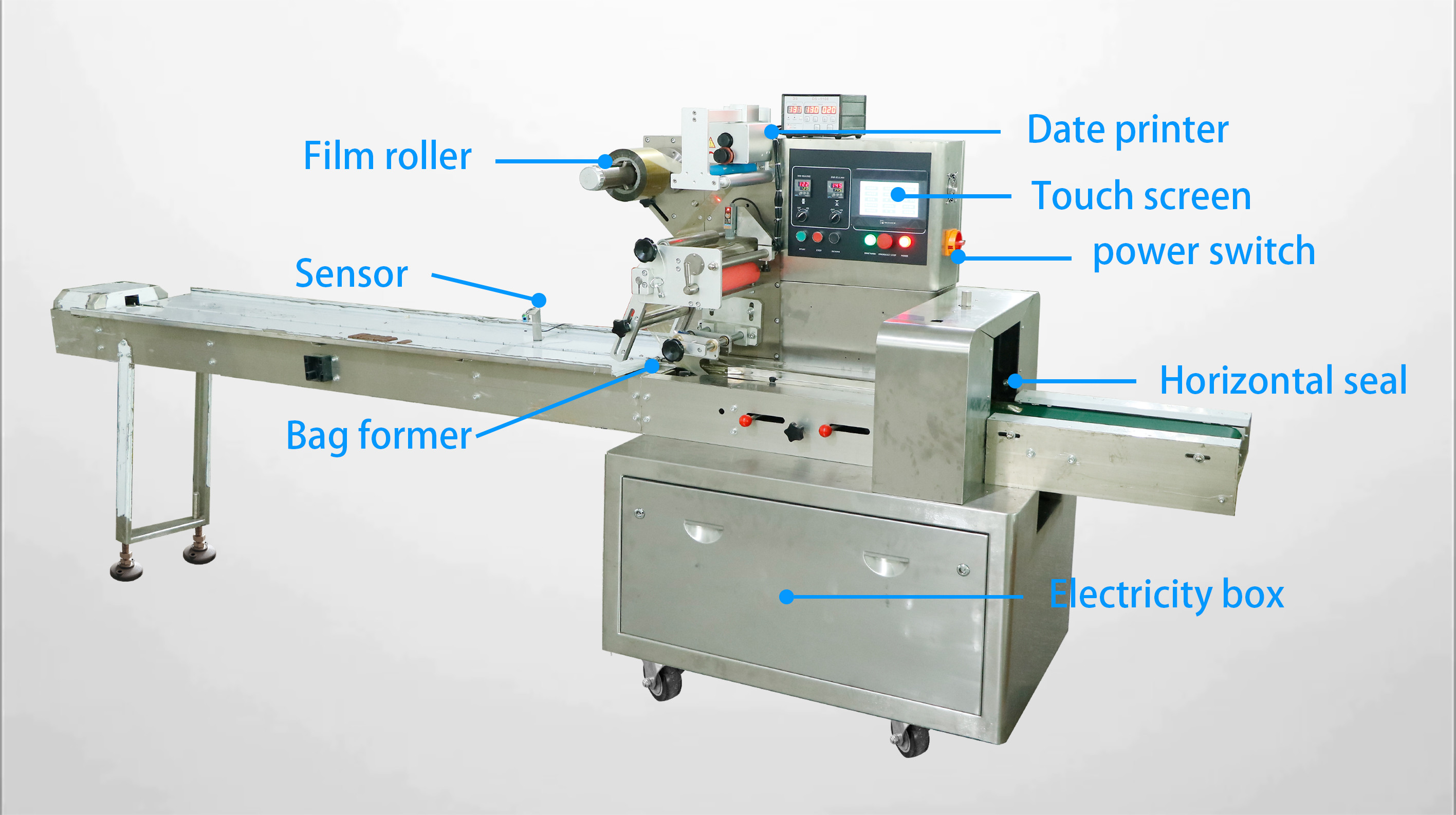 Small tea bag coffee candy food bean sugar rice automatic packing pillow multi-function packaging machines