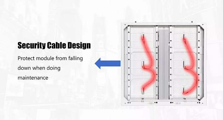 P6 P8 P10 IP65 Waterproof Fixed Transparent Led Display screen for Advertising