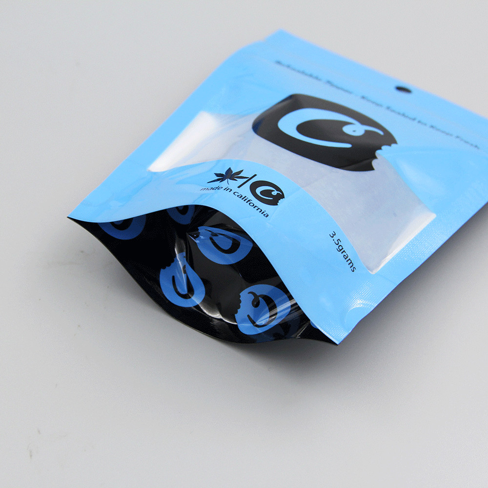 Hologram Printing Herbal Incense Packaging , Cookies Stand Up Plastic Pouch For Big Als Exotic