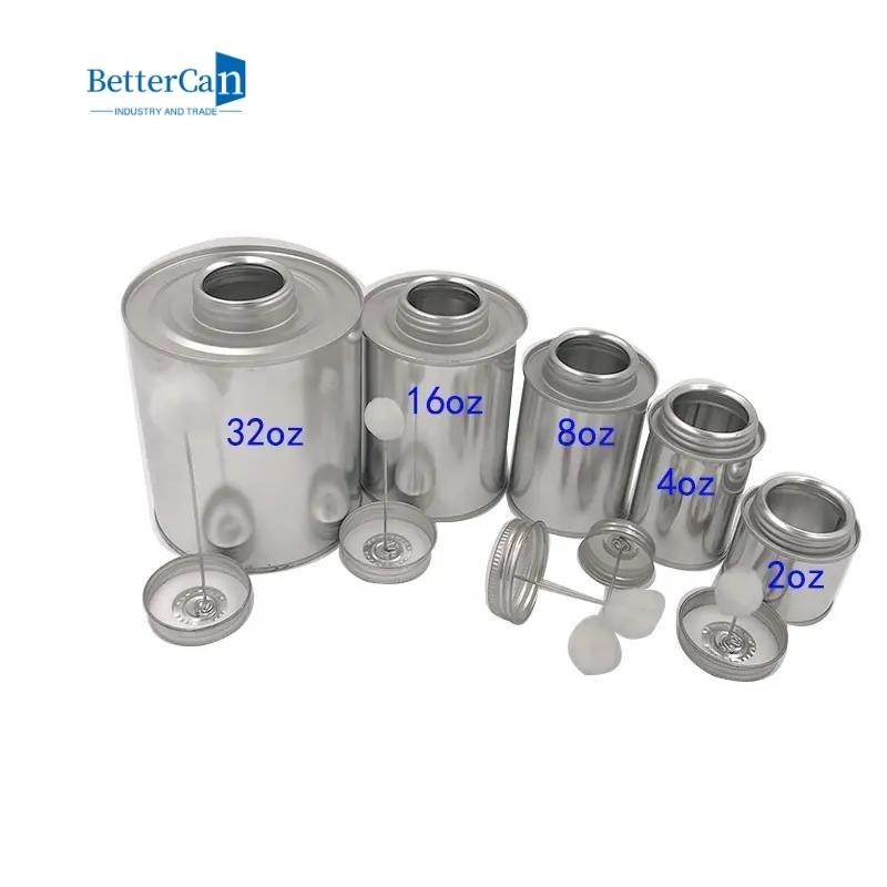 Airtight Seal Industrial Paint Tins 100G Metal Tin Can With Plastic Lid