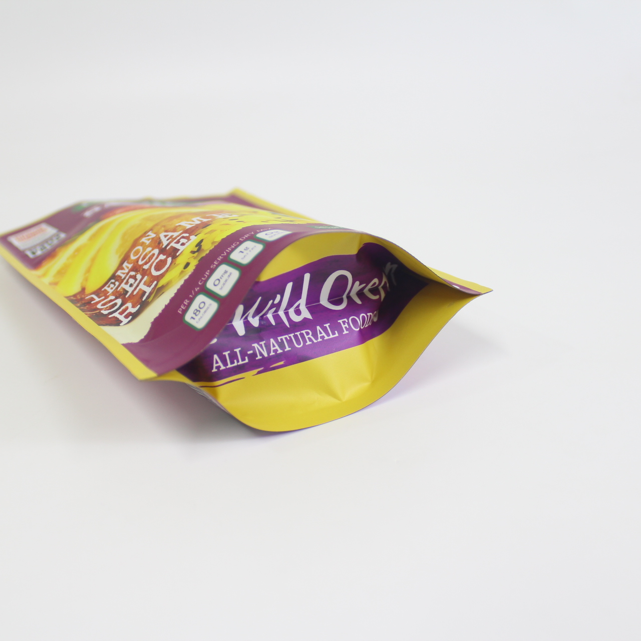 Custom printed plastic laminated stand up packaging pouch for 227g spices