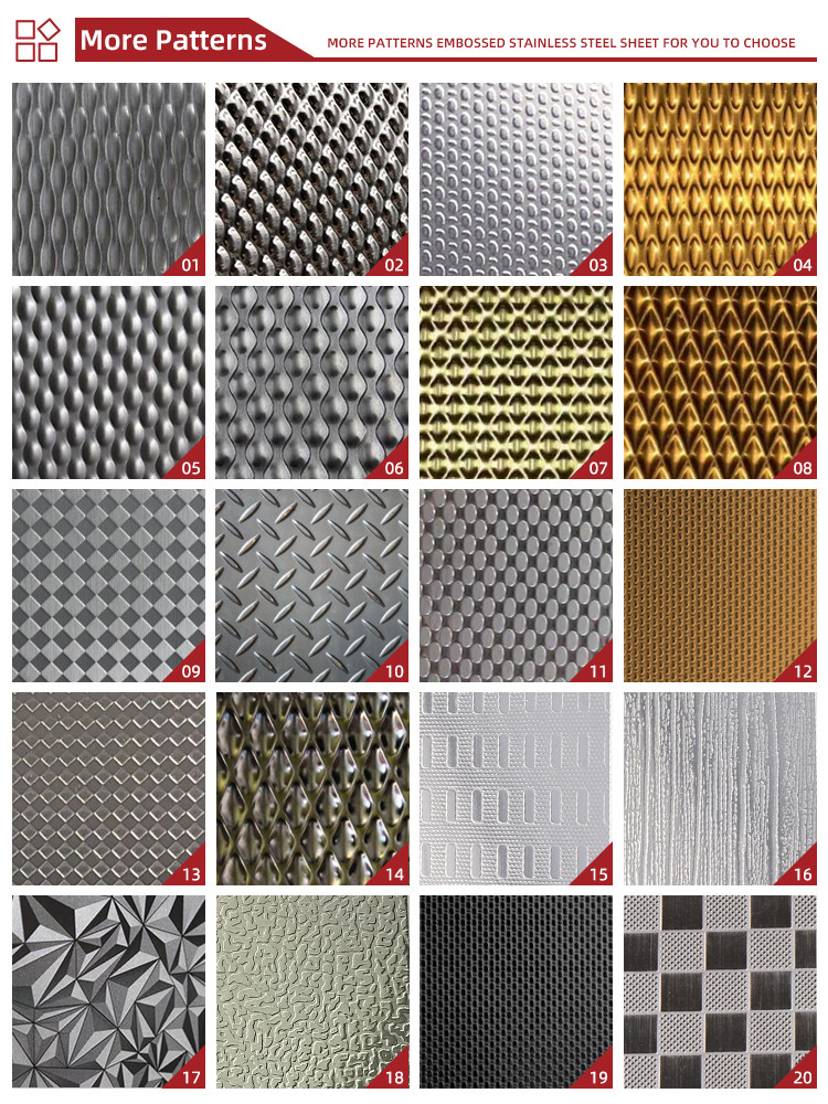 2B BA No.4 Finish 2WL Texture Decorative Metal Sheet 304 316 Embossed Stainless Steel Sheet Uk
