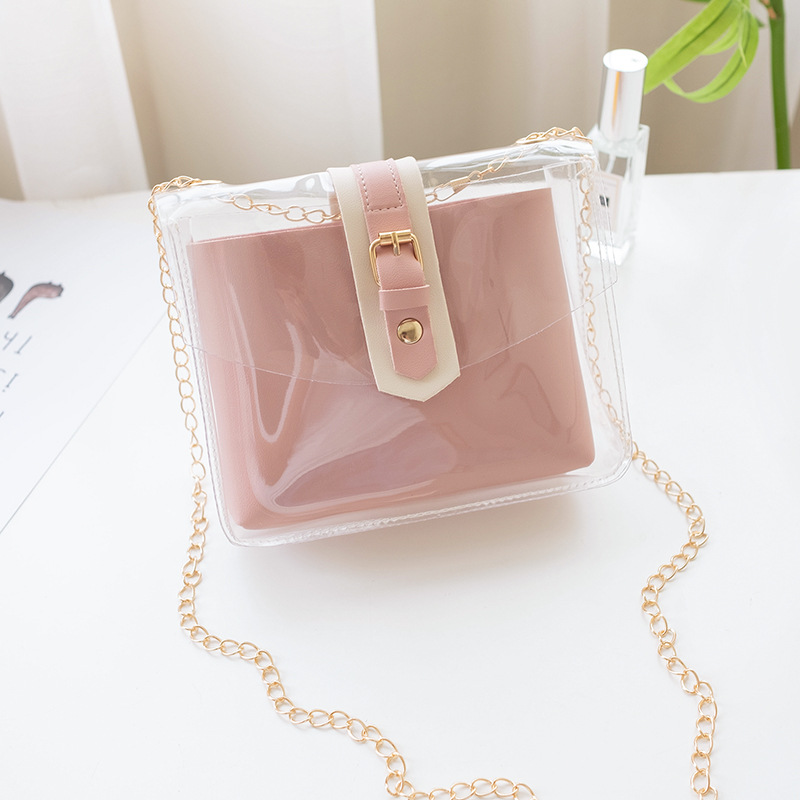 Summer Transparent Clear PVC Jelly Shoulder Bag