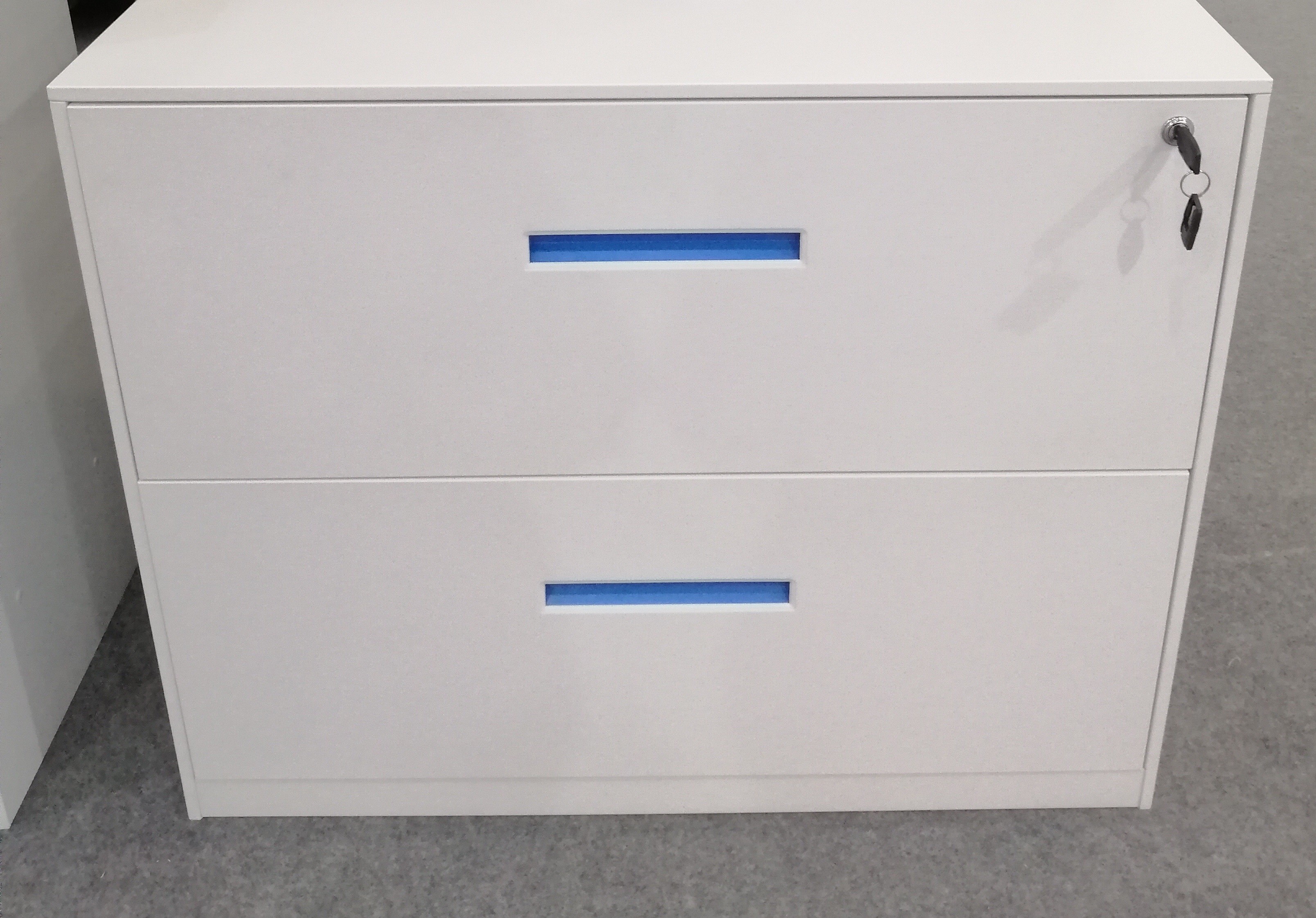 KD Structure Letter Size Vertical Metal File Cabinets 12mm Edge Lateral 2 Drawer