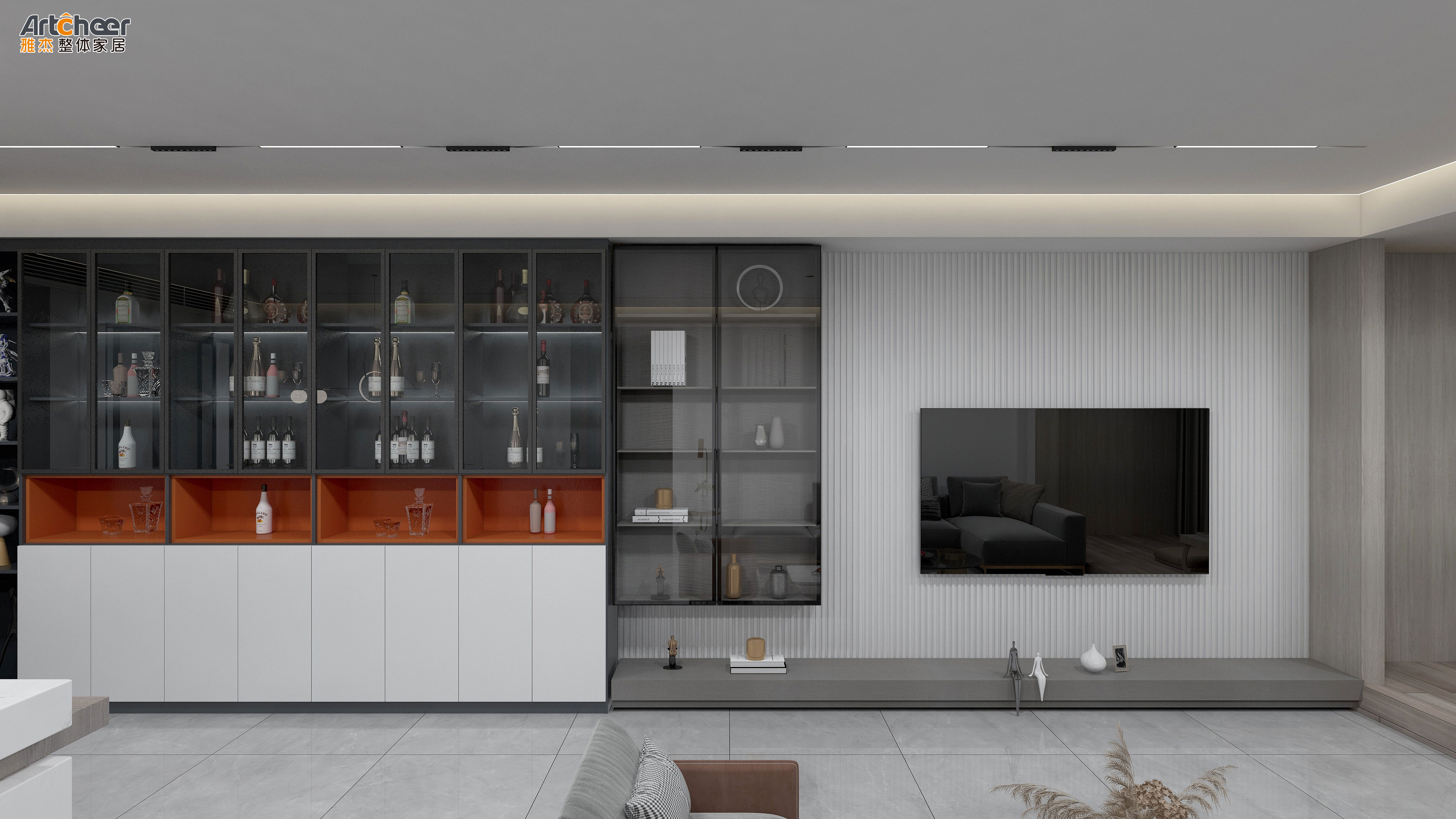 Modern Luxury Style TV Cabinet and Coffee Table Set Perfect for Living Room Storage