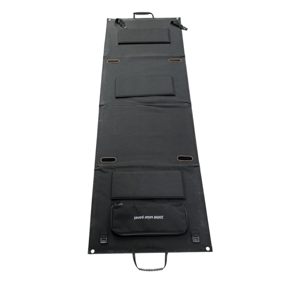Waterproof and Black Solar Folding Bag with 18V Voltage at Max Power