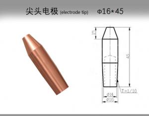 China Brass Copper Spot Welding Electrode Tips For Spot Welder Machine on sale