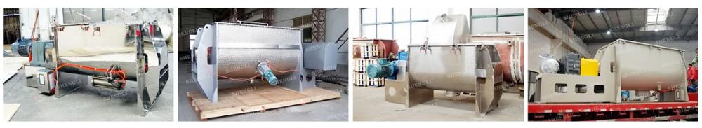 Stainless Steel Powder Ribbon Blender Easy Cleaning For Powder / Granule Mixng
