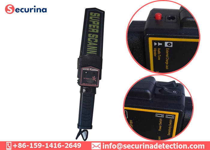 Light Weight Security Wand Metal Detectors Continuous Adjustment For Body Searching