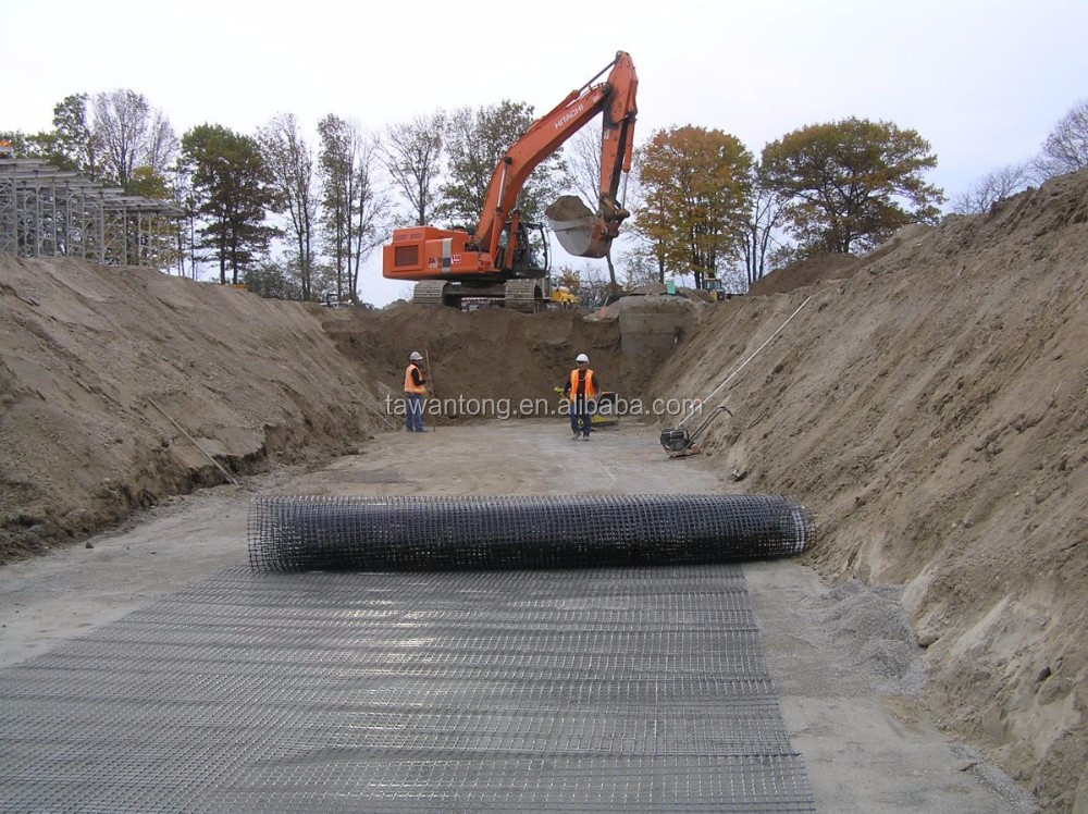 Directly Supply 1-6m Width Biaxial Plastic Geogrid for Coal Mine Road Railway Highway