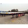 Buy cheap 30T Capacity 40ft 2 axles ISO Semi FlatBed Container Truck Trailer from wholesalers