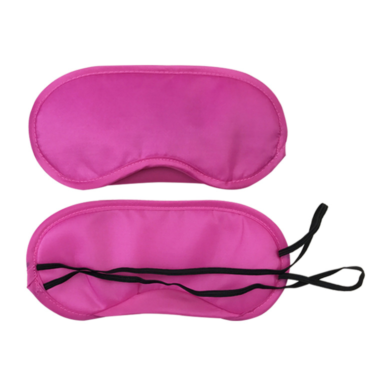 Polyester 3D Sleeping Eye Mask Silk Screen Imprint Blackout Eye Covers