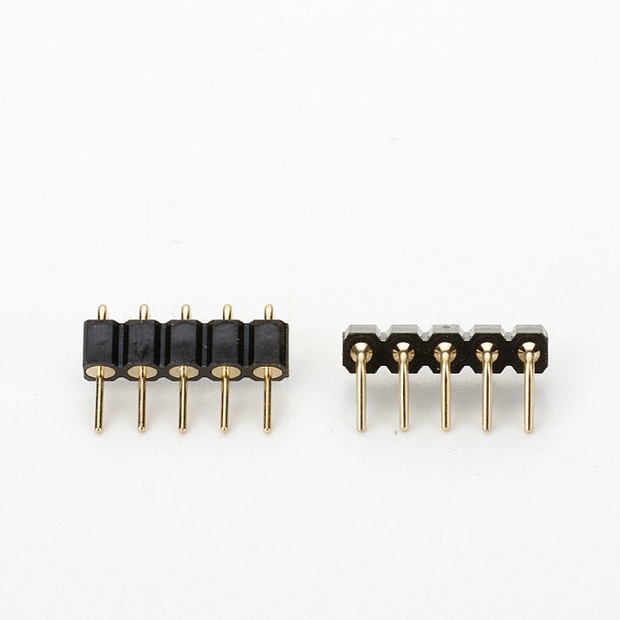 2.54MM Pitch Single Row Right Angle Dip Machined Pin Connector