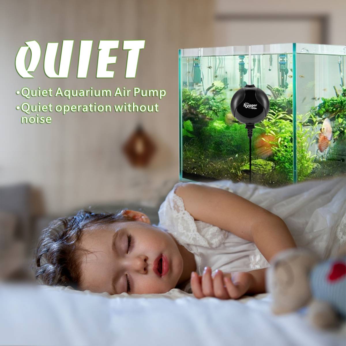Portable Quiet Mini Fish Aquarium Oxygen Pump