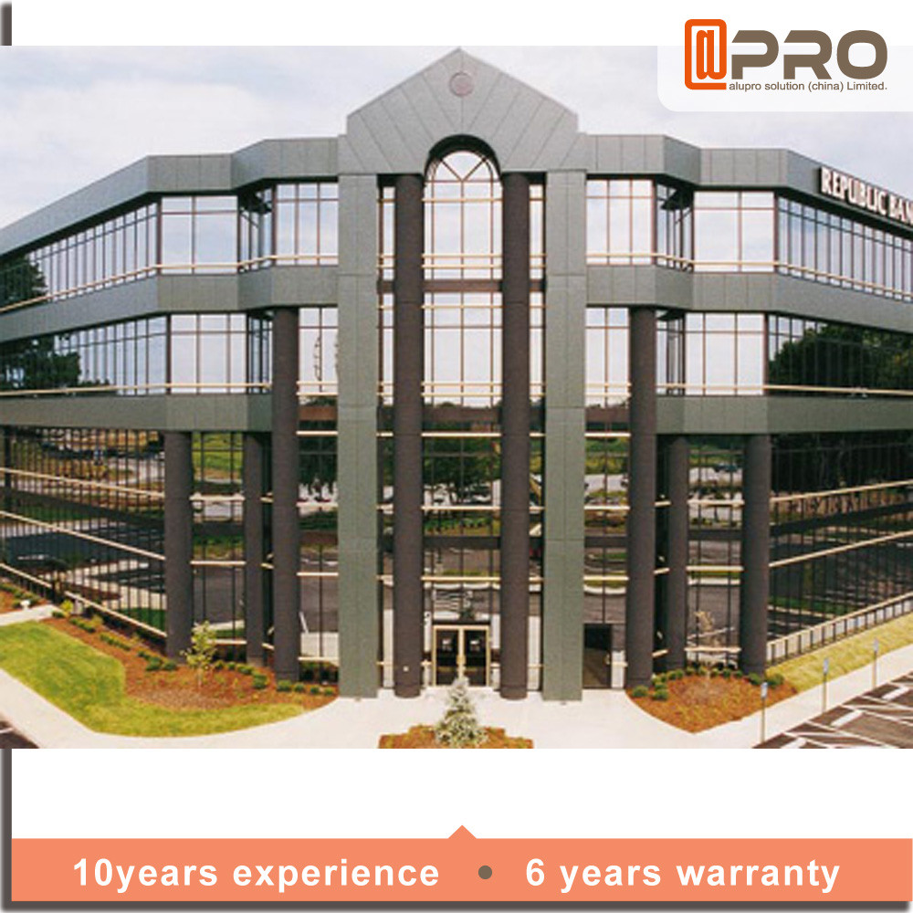 Diamond Shape Visible 10mm Aluminium Curtain Wall
