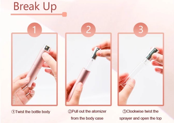 Free Sample Mini Perfume Atomiser 10ml Empty Fragrance Perfume Bottle