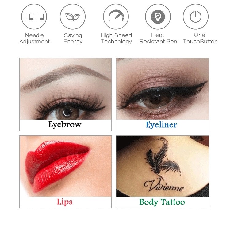 Hot Sale Professional Charment PMU tattoo machine For Eyeliner , Lips MTS Microblading and Microneedling