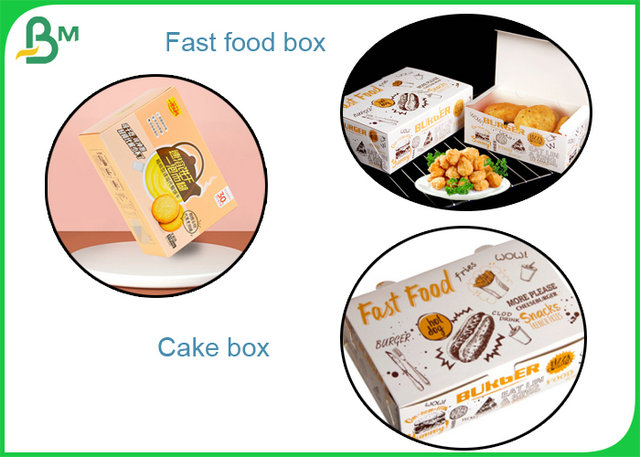 325GSM 350GSM One Side Coated Food Grade Ivory Paper For Cake Package Box 
