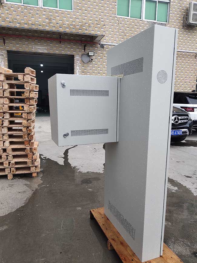 43 Inch Info Capacitive Touch Kiosk Totem Double Side Outdoor LCD Monitor