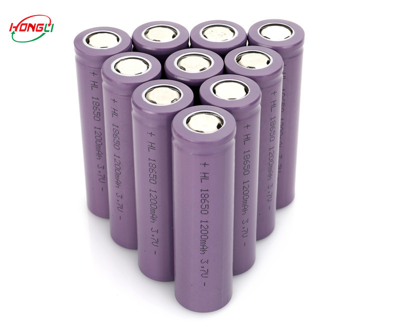 Stable Discharge Voltage Power Bank Battery IMR1200mAh 3.7V 18650 High Performance