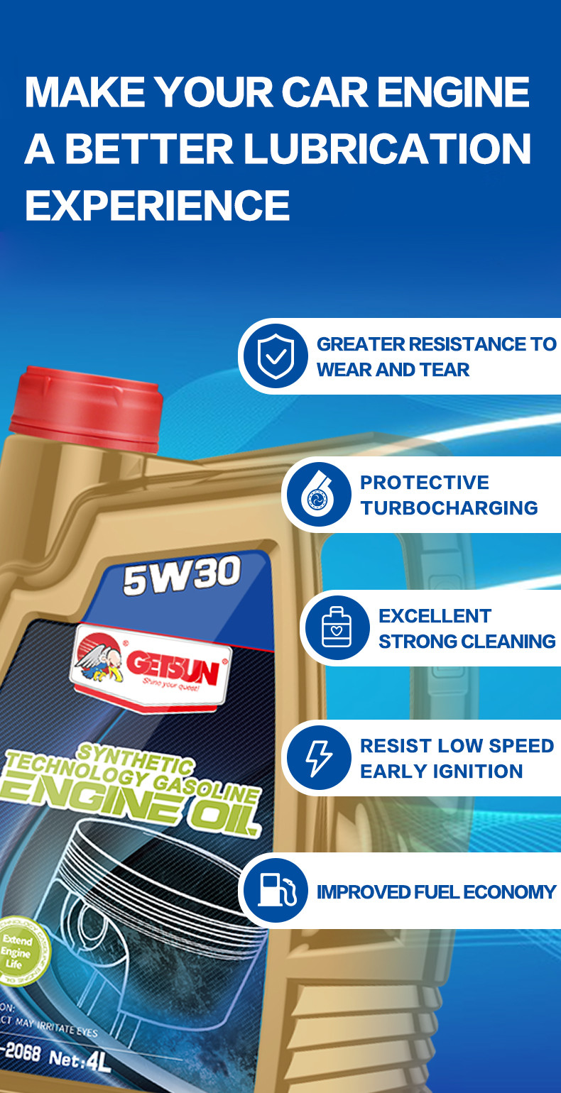 Euromagnetic Synthetic 0W-30 5w30 Gasoline Engine Oil Additives Customized
