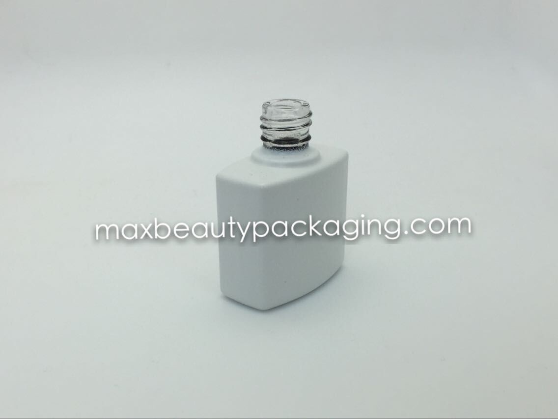 15ml high quality powder coating gel bottle black and white thick tough powder coating nail polish packaging