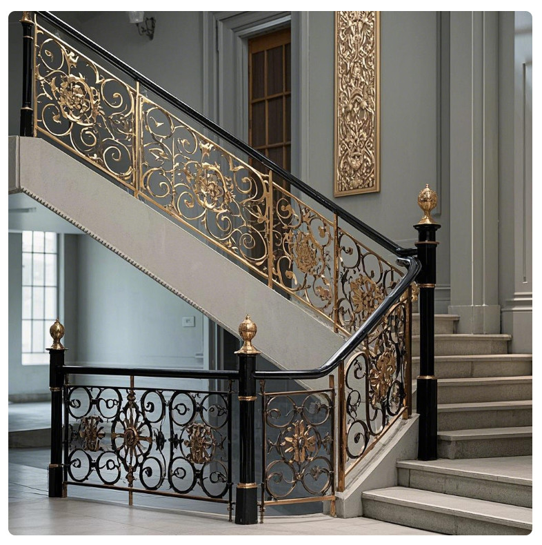 Customizable Sizes Modern Stair Railing Systems Residential Commercial Staircase Railing