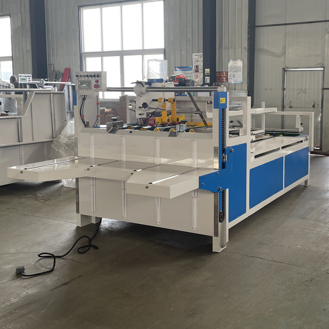 2800mm Semi Automatic Corrugated Carton Folder Gluer Machine 60m/min