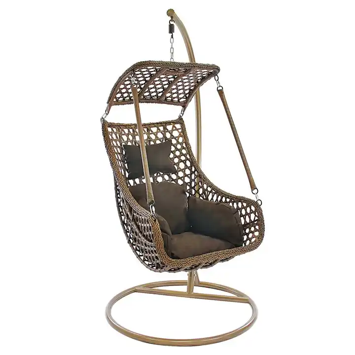 Washable Hanging Basket Swing Chair Balcony Hanging Wicker Basket Chair